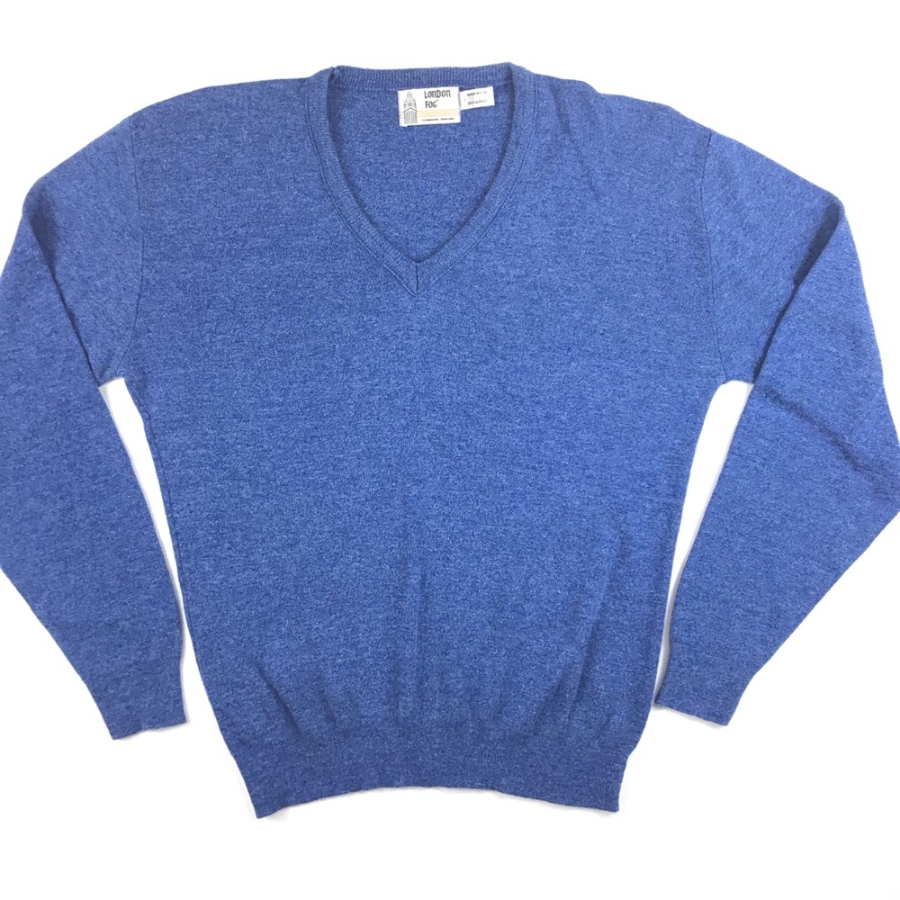 Vintage London Fog USA v-neck sweater L Vegan